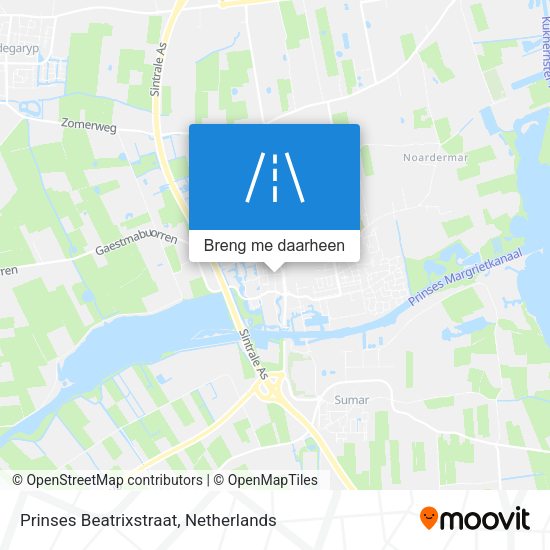 Prinses Beatrixstraat kaart