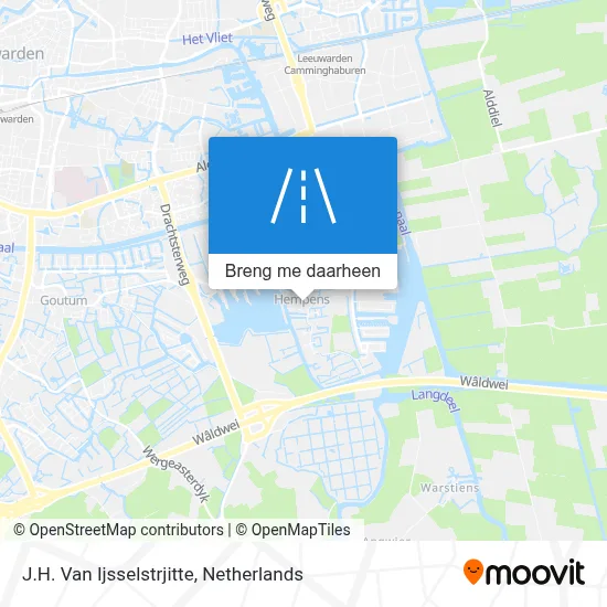 J.H. Van Ijsselstrjitte kaart