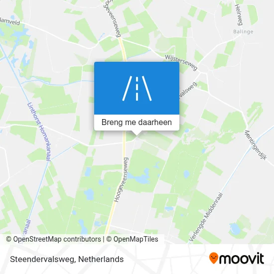 Steendervalsweg kaart
