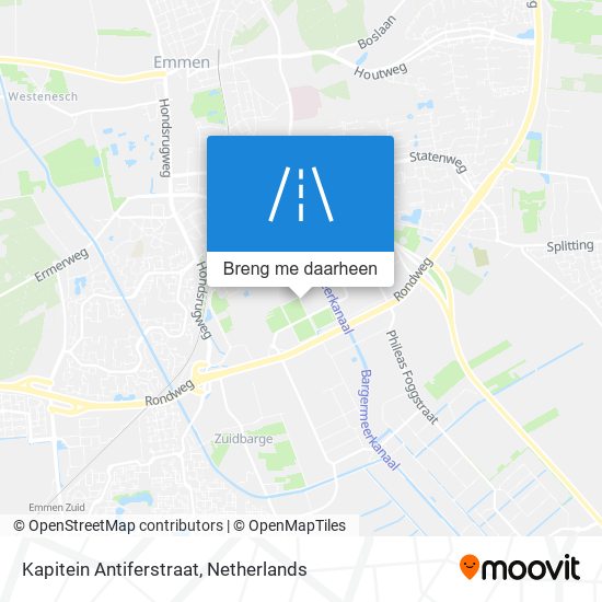 Kapitein Antiferstraat kaart