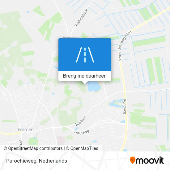 Parochieweg kaart