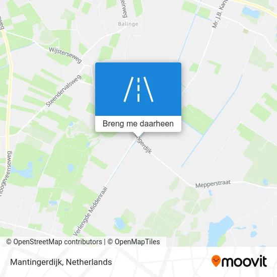Mantingerdijk kaart