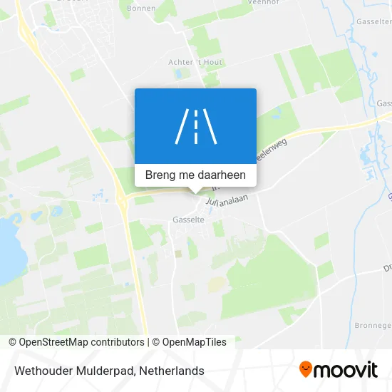 Wethouder Mulderpad kaart