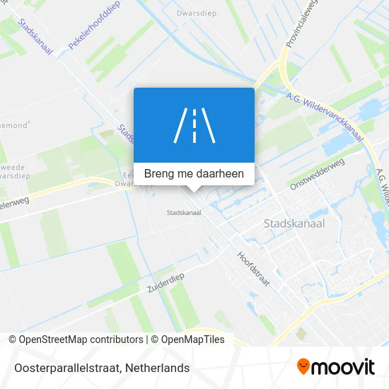 Oosterparallelstraat kaart