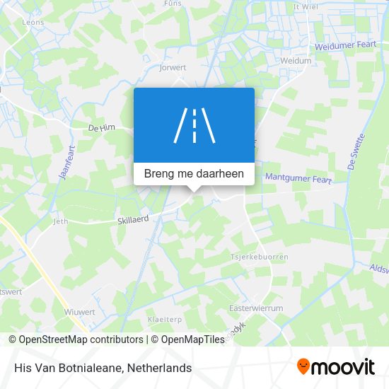 His Van Botnialeane kaart