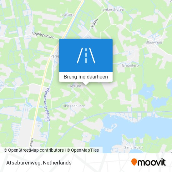 Atseburenweg kaart