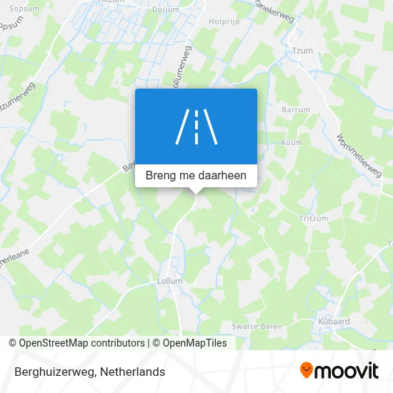 Berghuizerweg kaart