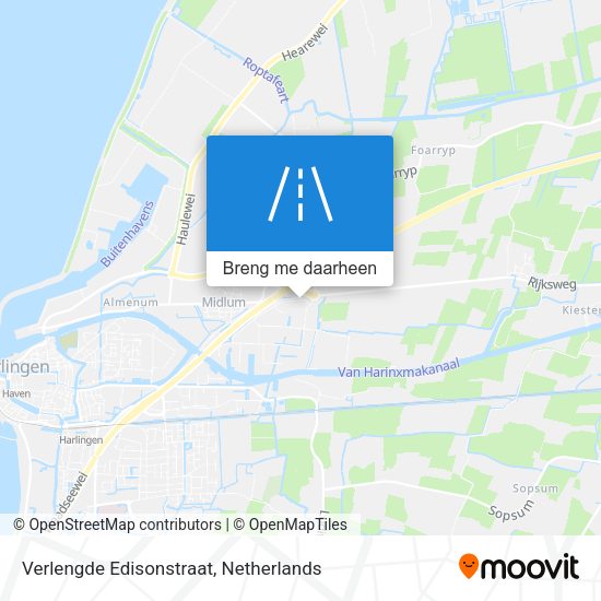 Verlengde Edisonstraat kaart