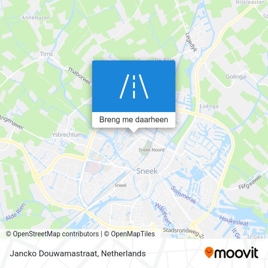 Jancko Douwamastraat kaart