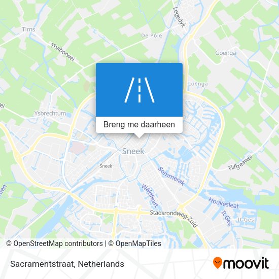 Sacramentstraat kaart