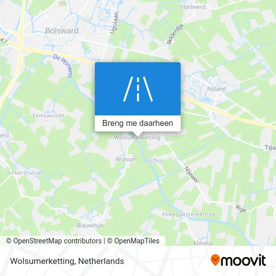 Wolsumerketting kaart