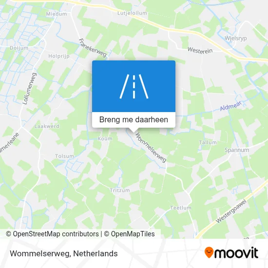 Wommelserweg kaart