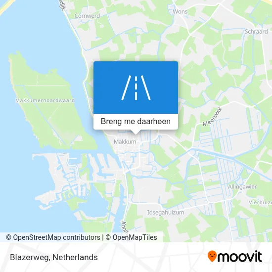 Blazerweg kaart