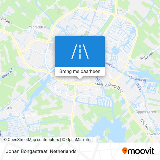 Johan Bongastraat kaart