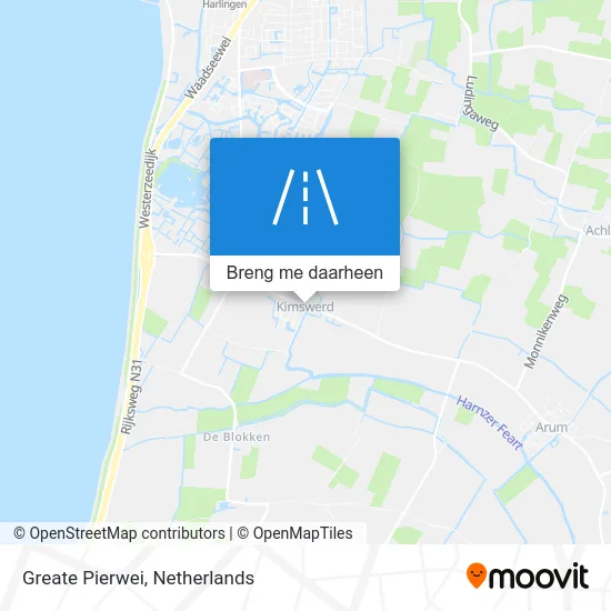 Greate Pierwei kaart