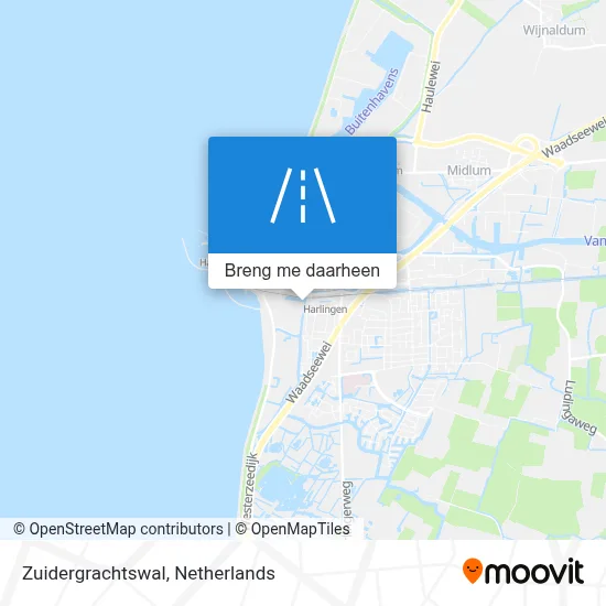 Zuidergrachtswal kaart