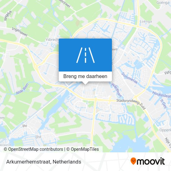 Arkumerhemstraat kaart