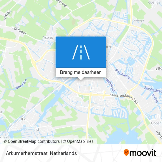 Arkumerhemstraat kaart