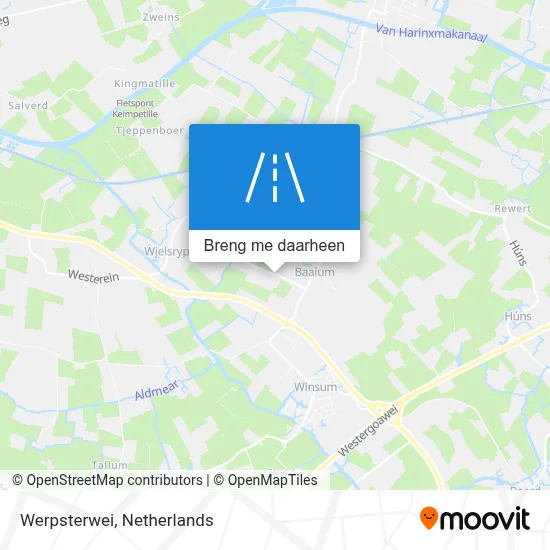 Werpsterwei kaart