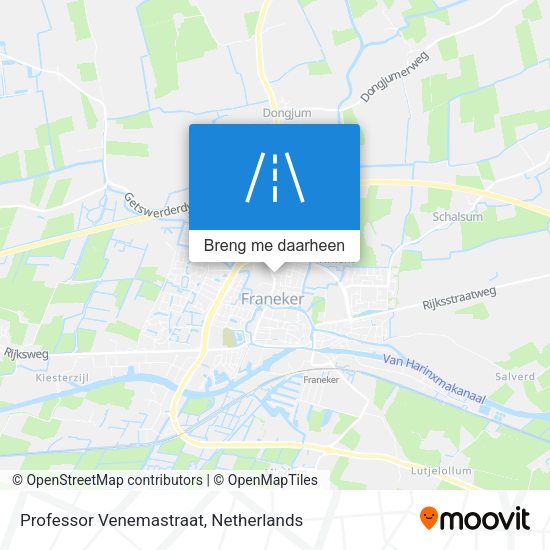Professor Venemastraat kaart