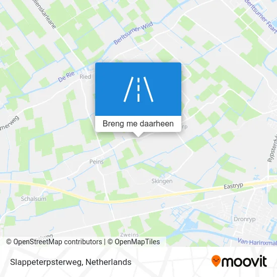 Slappeterpsterweg kaart