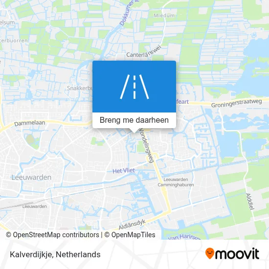 Kalverdijkje kaart