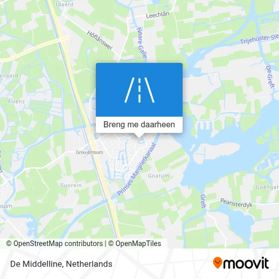 De Middelline kaart