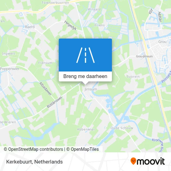 Kerkebuurt kaart