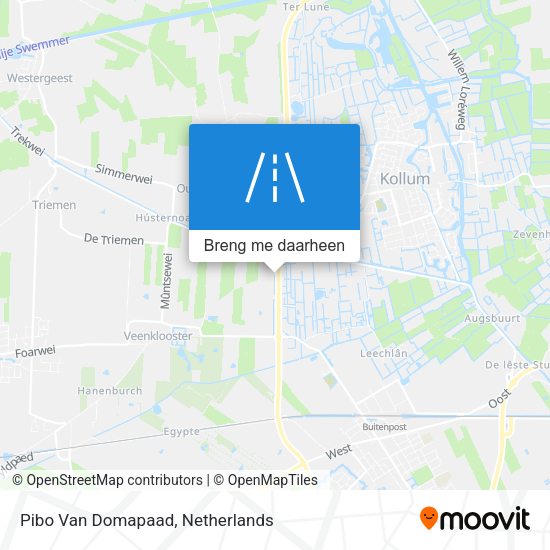 Pibo Van Domapaad kaart