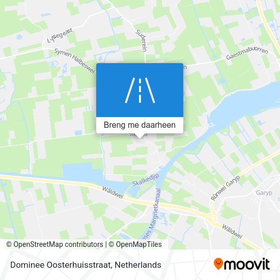 Dominee Oosterhuisstraat kaart