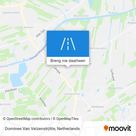 Dominee Van Velzenstrjitte kaart