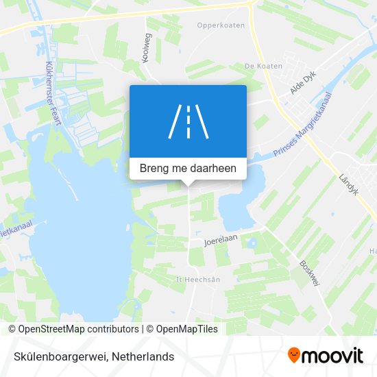 Skûlenboargerwei kaart