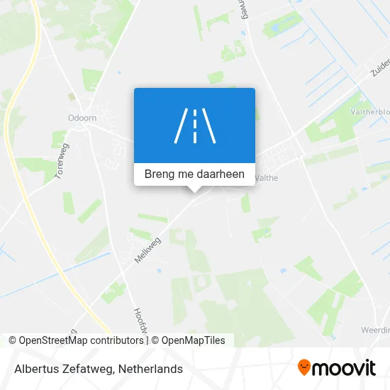 Albertus Zefatweg kaart