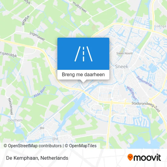 De Kemphaan kaart