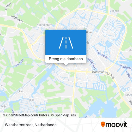 Westhemstraat kaart