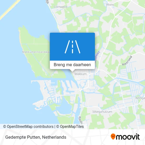 Gedempte Putten kaart