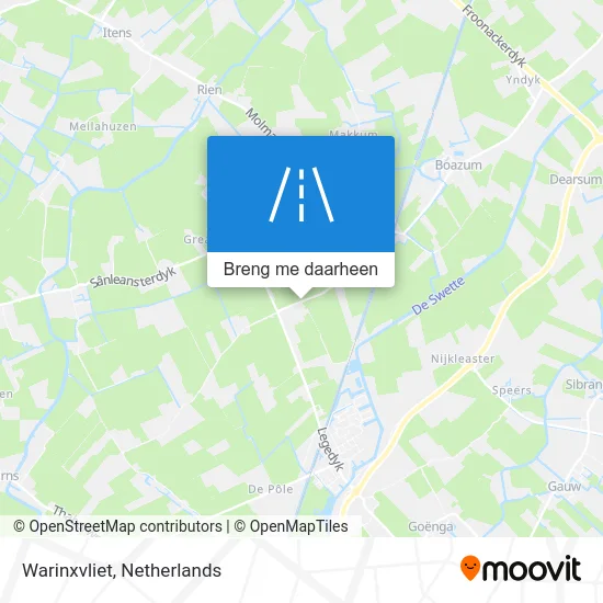 Warinxvliet kaart