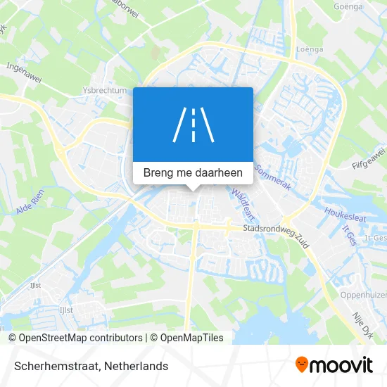 Scherhemstraat kaart