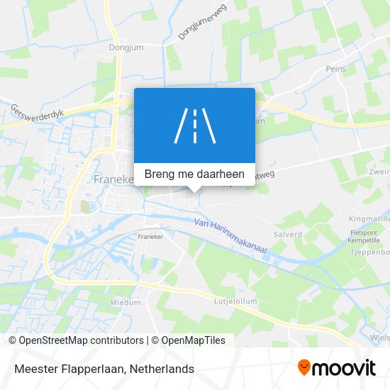 Meester Flapperlaan kaart