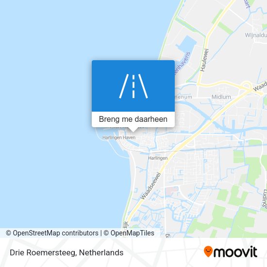 Drie Roemersteeg kaart