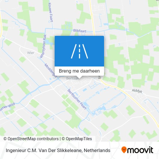 Ingenieur C.M. Van Der Slikkeleane kaart