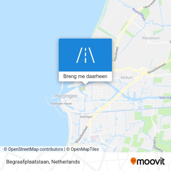 Begraafplaatslaan kaart
