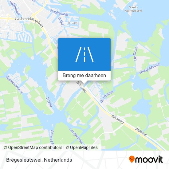Brêgesleatswei kaart