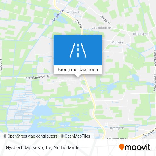 Gysbert Japiksstrjitte kaart