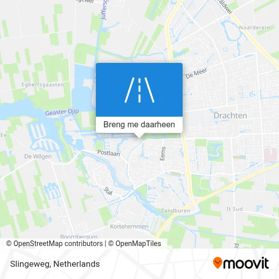 Slingeweg kaart