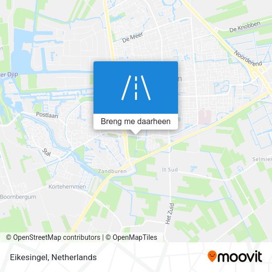 Eikesingel kaart