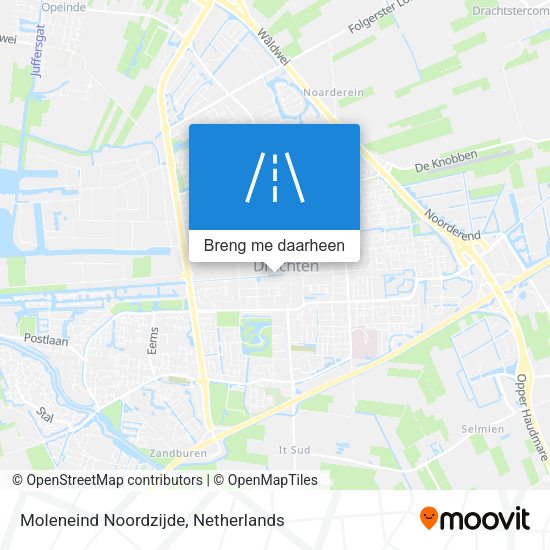 Moleneind Noordzijde kaart