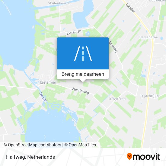 Halfweg kaart