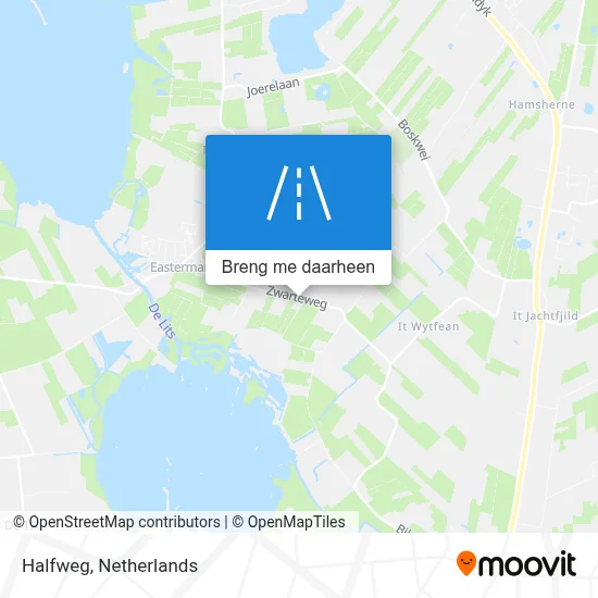 Halfweg kaart