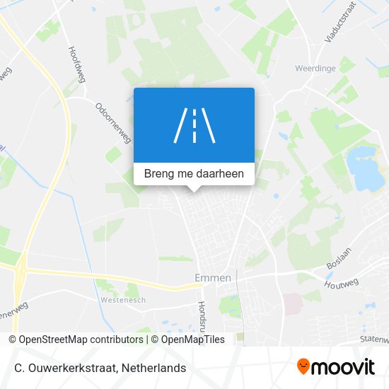 C. Ouwerkerkstraat kaart